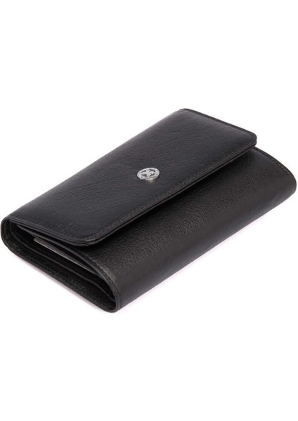 Siyah Hakiki Deri Kadın Cüzdan - S1CB00005730-A85