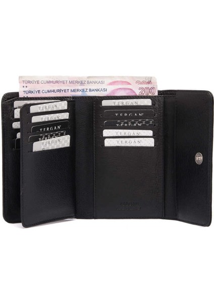 Siyah Hakiki Deri Kadın Cüzdan - S1CB00005730-A85