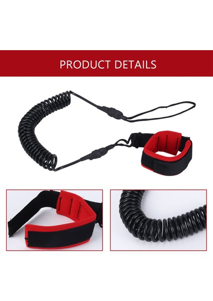 10 6ft Ayak Bileği Tasma Sörf Sarmalalı Stant Yukarı Kürek Tahtası Siyah Tpu Raket Tahtası Ayak Ipi Sörf Tahtası Sal Çekiş Ipi (Yurt Dışından) indirimleri