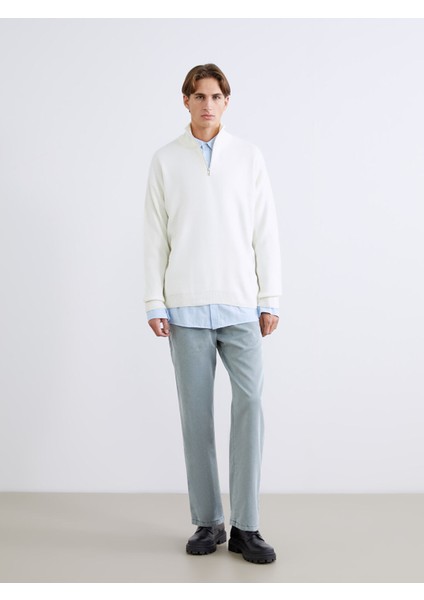 Yeni Sezon Dik Yaka Uzun Kollu Erkek Triko Kazak fiyatları