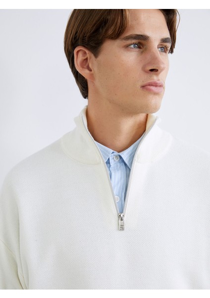 Yeni Sezon Dik Yaka Uzun Kollu Erkek Triko Kazak modelleri