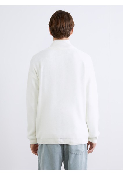 Yeni Sezon Dik Yaka Uzun Kollu Erkek Triko Kazak fırsatları