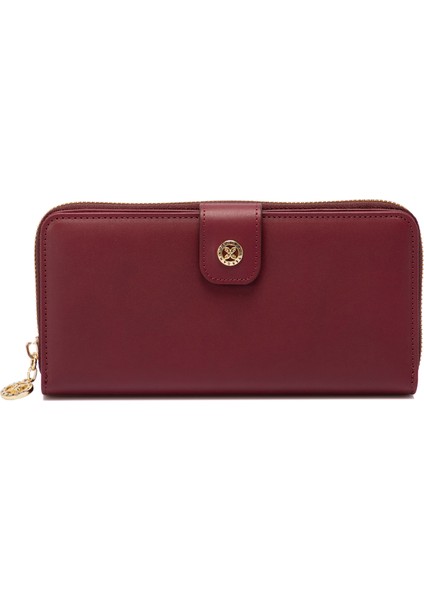 Bordo Hakiki Deri Kadın Cüzdan - S1CB00005789-X31 fiyatları
