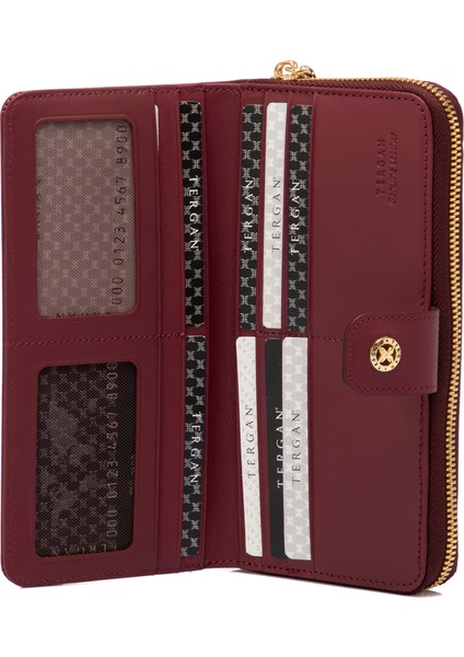 Bordo Hakiki Deri Kadın Cüzdan - S1CB00005789-X31 modelleri