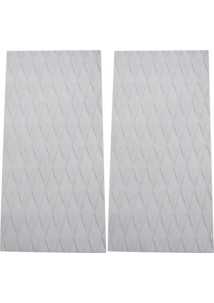 2x Sörf Tahtası Güverte Çekiş Tahtası Eva Sıdalı Ped Anti-Sıvı Yapıştırıcı Anti-Sıdlı Güverte Ped Tekne Güvertesi Kayak-Beyaz (Yurt Dışından)