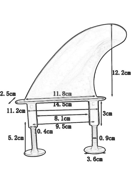 3pcs/set Yumuşak Sörf Yüzgeçleri Sörf Tahtası Softboard Water Wave Fin Surf Board (Yurt Dışından) fiyatları