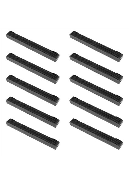 10X Sörf Longboard Aksesuarları Sörf Tahtası Yüzgeç Kutusu 10 Inç Siyah Uzun Tahta Büyük Orta Yüzgeç Kutusu Sörf Yüzgeçleri Siyah (Yurt Dışından)