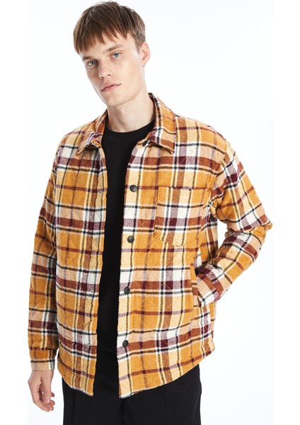 Yeni Sezon Slim Fit Gömlek Yaka Erkek Mont