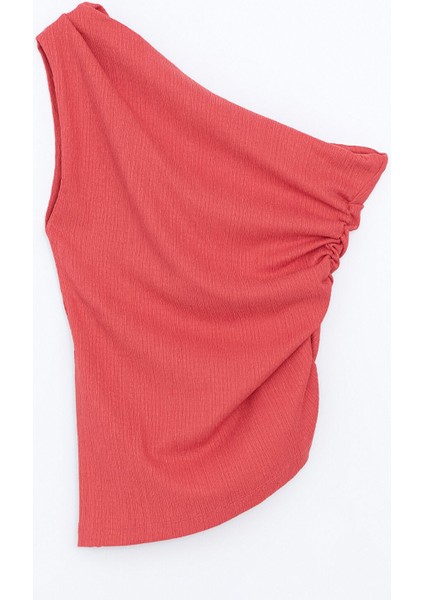 Yeni Sezon Tek Omuz Dokulu Kadın Bluz indirimleri