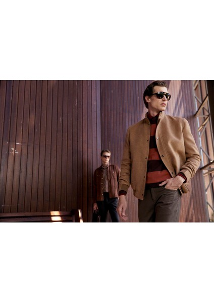 Erkek Bisiklet Yaka Triko %100 Pamuk Kahve 3774 fiyatları