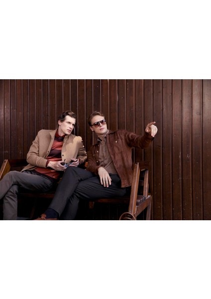 Erkek Bisiklet Yaka Triko %100 Pamuk Kahve 3774 modelleri