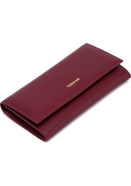Bordo Hakiki Deri Kadın Cüzdan - S1CB00005807-K16