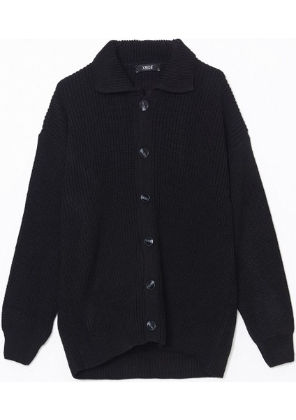 Yeni Sezon Standart Kalıp Ceket Yaka Erkek Triko Hırka indirimleri