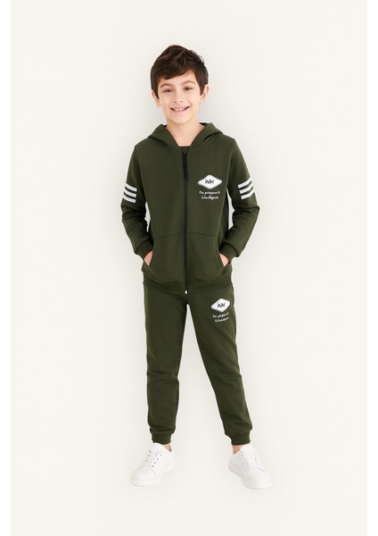 Erkek Çocuk 7 - 10 Yaş Uzun Kollu Fermuarlı Okul Kreş Eşofman Takımı modelleri