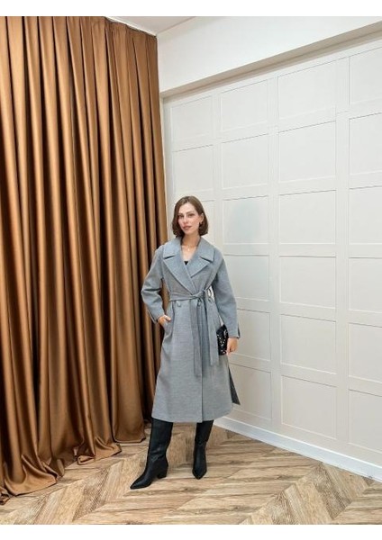 5508 Stilife Geniş Yakalı Kaban