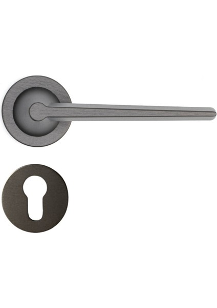 Robın Rozetli Kapı Kolu Kalaylı Siyah Saten Renk Yale ( Dış Kapı Rozetli) fiyatları