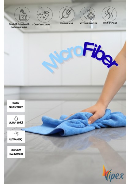 3 Adet 50X70 cm Ekstra Dokuma Güçlü Sonuç 240 Gsm Mikrofiber Bez fiyatları