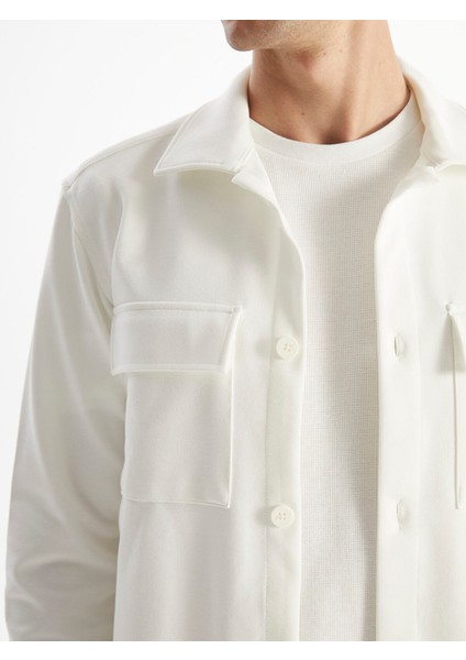 Yeni Sezon Regular Fit Uzun Kollu Erkek Gömlek Ceket modelleri