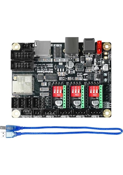 Mks DLC32 V2.0 Çevrimdışı Kontrol 32BITS ESP32 Wıfı Grbl Tft Masaüstü Lazer Oyma Makinesi Dıy Evrensel Anakart
