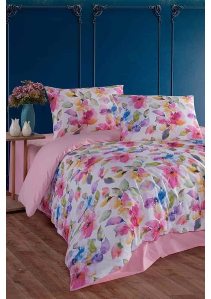 Flowers %100 Pamuk Çift Kişilik Nevresim Takımı fiyatları