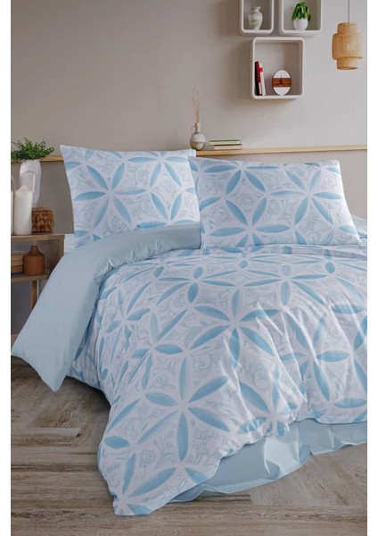 Evelya Blu %100 Pamuk Çift Kişilik Nevresim Takımı fiyatları