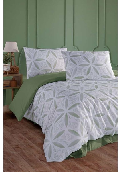 Evelya Green %100 Pamuk Çift Kişilik Nevresim Takımı fiyatları