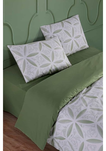 Evelya Green %100 Pamuk Çift Kişilik Nevresim Takımı modelleri