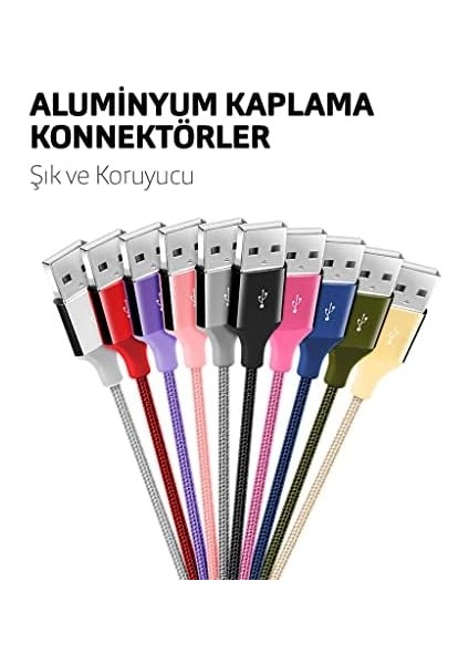 Alumicable ile Uyumlu Şarj Kablosu - Uzay Grisi (2DK16UG) modelleri