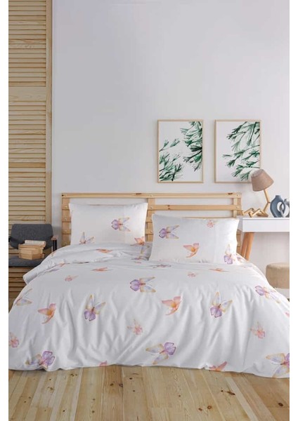 Flutter %100 Pamuk Çift Kişilik Nevresim Seti