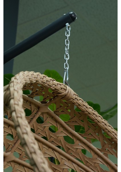 Rattan Bahçe ve Balkon Salıncağı Ø107CM 140 kg Taşıma Kapasiteli indirimleri