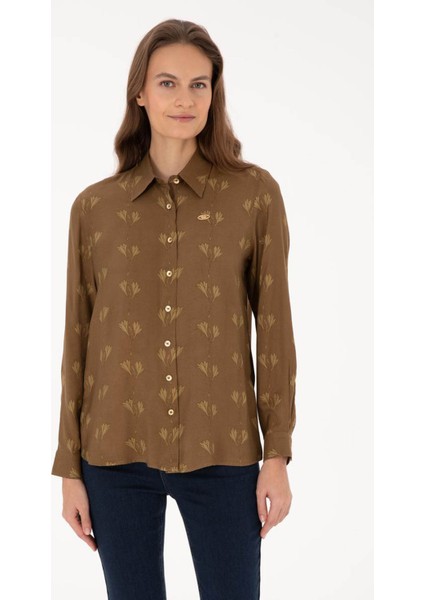 Edelle Haki Kadın Gömlek 2236999