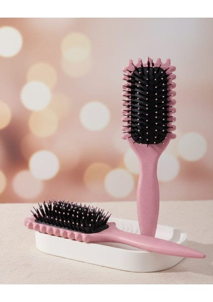 Hacim Veren, Bukle Belirginleştirici, Şekillendirici Saç Fırçası, Belirgin Bukleler