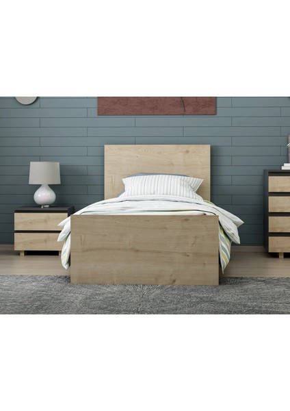 Vive Karyola 90X190-ANTRASIT-SAFIR