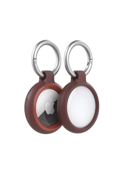 Sleek Serisi Airtag Için Kılıf, Darbeye ve Düşmeye Karşı Koruyucu, Karabinalı Airtags Için Ince Koruyucu Kılıf - Kahverengi modelleri