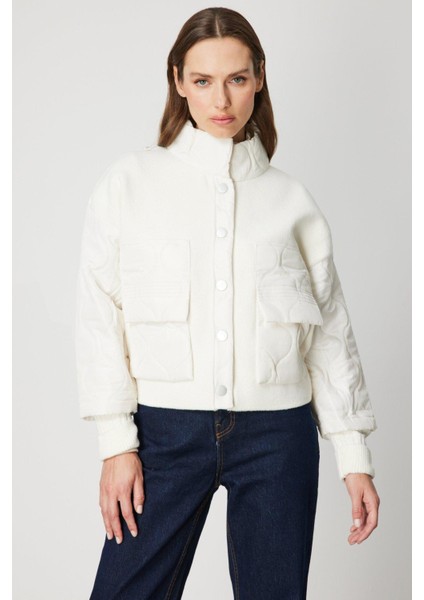 60711 Onteks Mont Cepleri ve Kolları Kapitoneli Dik Yaka