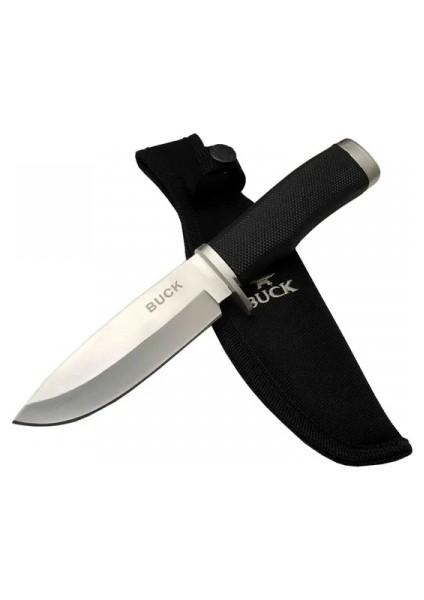 Eco Lounge Buck 7-7 Siyah Av / Outdoor Bıçak 22CM - Siyah Sap, Kılıflı