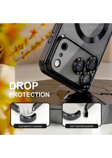 IPHONE17 Pro Max Magsafe Uyumlu Kamera Korumalı Ince Esnek Kılıf Darbeye Dayanıklı Arkası Şeffaf fiyatları