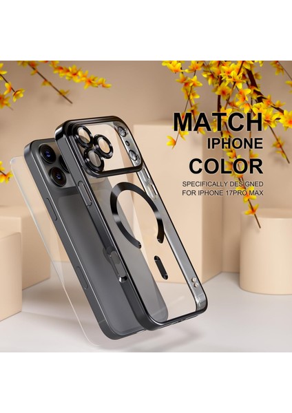 IPHONE17 Pro Max Magsafe Uyumlu Kamera Korumalı Ince Esnek Kılıf Darbeye Dayanıklı Arkası Şeffaf modelleri