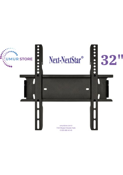 NextYE-32020GFSG4 32" 82 Ekran HD Android 32”, 39”, 40” Uyumlu Lcd Led TV Sabit Duvar Askı Aparatı