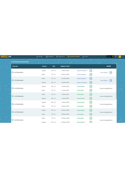 LGS 2027 Derece Paketi | 2 Yıl Takip, Birebir Koçluk, 28 Soru Bankası, 24.000+ Soru, 19 Deneme, Kamp fırsatları
