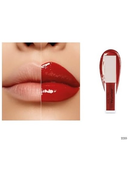 Alıx Avıen Maxivolumizer Lipgloss 220 - Luscious Cherry - Kalıcı ve Nemlendirici Ruj - Dolgunlaştırıcı Etki