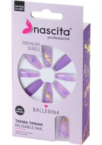 Nascita 24'lü Ballerina Renkli Takma Tırnak - 189