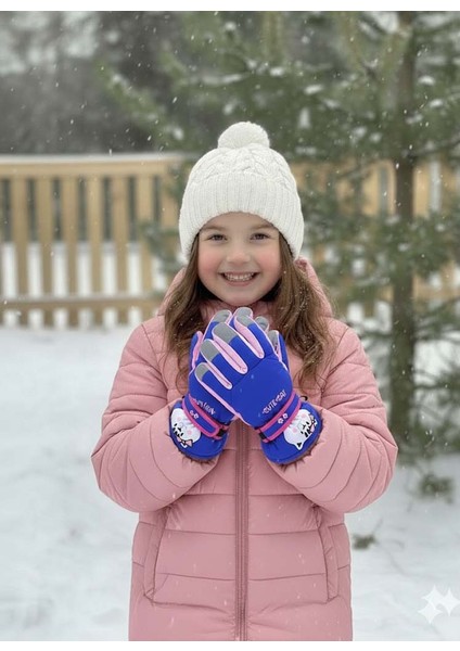 Kitti 421-12 4-7 Yaş Kar Kayak Eldiveni