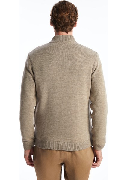 Yeni Sezon Standart Kalıp Dik Yaka Erkek Triko Mont fırsatları