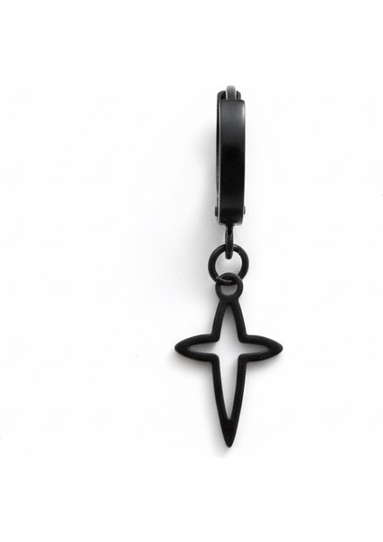 Yıldız Figürlü Çelik Unisex Küpe