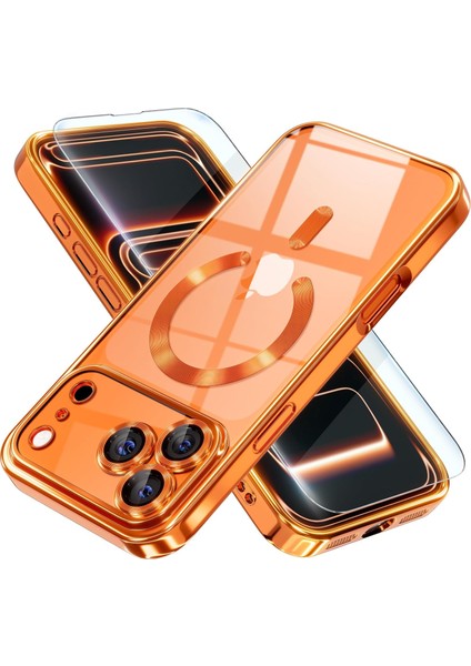 IPHONE17 Pro Max Magsafe Uyumlu Kamera Korumalı Ince Esnek Kılıf Darbeye Dayanıklı Arkası Şeffaf