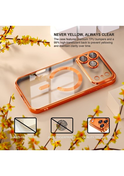 IPHONE17 Pro Max Magsafe Uyumlu Kamera Korumalı Ince Esnek Kılıf Darbeye Dayanıklı Arkası Şeffaf indirimleri