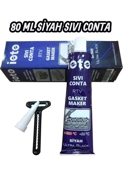 Siyah Sıvı Conta Rtv +300°C Isıya Dayanıklı 80 ml Tüp Silikon fiyatları