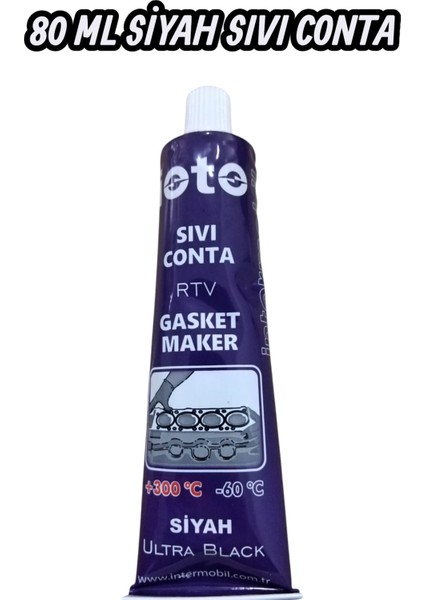 Siyah Sıvı Conta Rtv +300°C Isıya Dayanıklı 80 ml Tüp Silikon modelleri