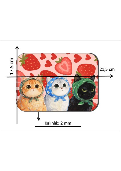 Komik Kedi Baskılı Mouse Pad fiyatları